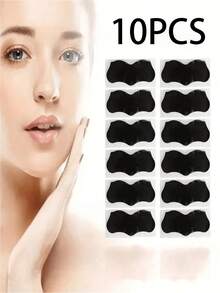 50 piezas de pegatinas autoadhesivas faciales para la nariz, que reducen los poros, refrescan y son transparentes, para el cuidado de la nariz, se utilizan para eliminar los puntos negros y las manchas de pelo, adecuadas tanto para hombres como para mujeres, perfectas como regalo de Navidad y complemento.