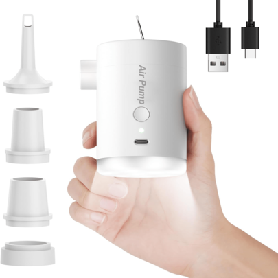 Wireless Electric Pump, Portable Inflatable Pump,Pool Pump, Blower, Suction And Inflation Equipment, 3600mAh Battery, 3kpa Pressure, Outdoor Lighting, Compact ABS Design, And Reliable, Suitable For Emergency Inflation Of Mattresses, Kayaks, Inflatable Swim Rings, Camping, Inflatable Sofas, Lifebuoys, Air Cushions, Etc. | Modern Design | Outdoor Inflation Equipment, Equipped With 4 Types Of Nozzles