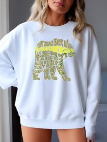 Baylor Bears Sweatshirt: That Good Old Baylor Line - Evergreen Cotton Sweatshirt - White - View 1