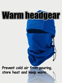 1pc Men's Winter Windproof Face Mask Ski Hat, Neck Warmer, Suitable For Outdoor Sports, Riding, Motorcycle Winter Head Warmer