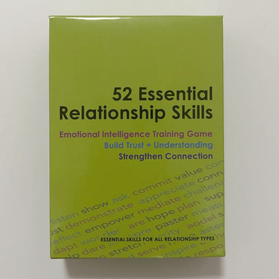52 Conversaciones Esenciales - Juego de Aprendizaje Socioemocional, Motiva el Tiempo de Calidad de Vida y Cambio, Nuevo Juego de Mesa con Cartas, Calidad Premium, Diseño de Contenido Diverso, Adecuado para Reuniones Familiares, Entretenimiento de Ocio, Promueve la , Mejor Opción para Fiestas y Vacaciones, También es un Gran Regalo Romántico