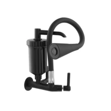 Flexible Gourmet Kitchen Faucet With Filter, Black, Wall Mounted, All Black, With Double Shower Head - 黑色 - 查看 6