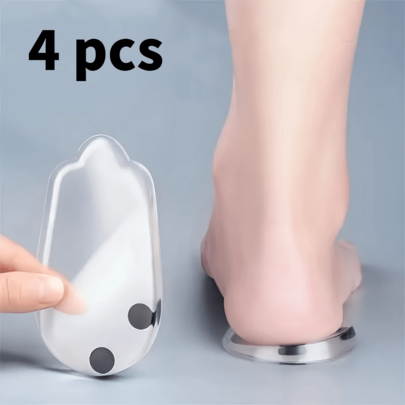 Leg Shoe Insoles With Magnetic Silicone Heel Pads, Leg Alignment, Height Increase, Shock Absorption