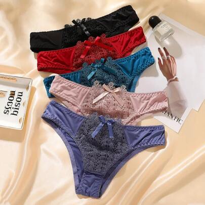 5Pcs Sexy Solid Col…