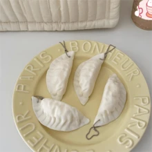 1pc Squishable Food Stress Relief Toy, Slow Rebound Anti-Stress Gadget, Realistic Fake Food Bun/Dumpling, Birthday/Christmas/Halloween Gift