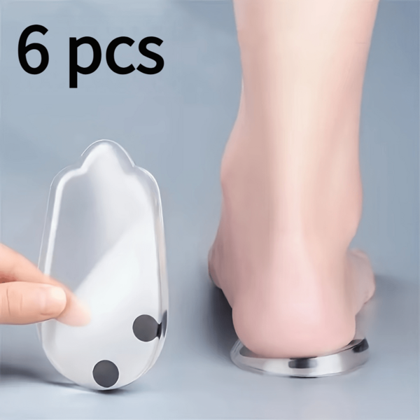Leg Shoe Insoles With Magnetic Silicone Heel Pads, Leg Alignment, Height Increase, Shock Absorption