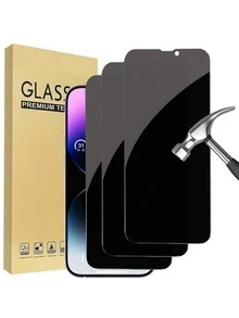 Bộ 3 miếng dán màn hình bảo mật, cảm ứng nhạy, chống nứt, chống bám vân tay, chống bọt khí, chống trầy xước, chống nhìn trộm, bền bỉ, tương thích với iPhone 17, 16 Pro Max, 16, 16 Pro, 16 Plus, 15 Pro Max, 15, 15 Pro, 15 Plus. Miếng dán màn hình cường lực 9H chống nhìn trộm, tương thích với iPhone 14 Pro Max (6.7 inch, model 2022), tương thích với ốp lưng điện thoại, không bọt khí. - màu đen - Xem 9