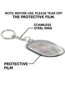 Chaveiro plano 2D com tema de família personalizado, estatueta estilo desenho animado com fotos, presente personalizado para pais, casais e amigos