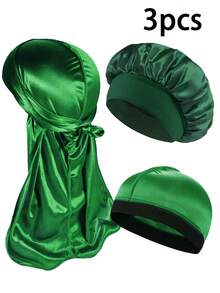 Awegeo 3 عبوات عمائر ،قبعات قبية، وقبعات القبة للرجال - مجموعة أغطية رأس مريحة وقابلة للتنفس للرياضة والأنشطة الخارجية والمنزل والاستخدام اليومي