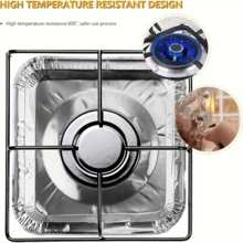 10, 20, Aluminum Lined Disposable Heat Resistant Gas Stove Top Covers - Thick Top Protection, Even Heating, Scratch Resistant And Spill Resistant, Easy To Clean, Heat Resistant And Easy To Clean, Kitchen Convenient Thickened Stove Top Protector - Multicolor - View 4