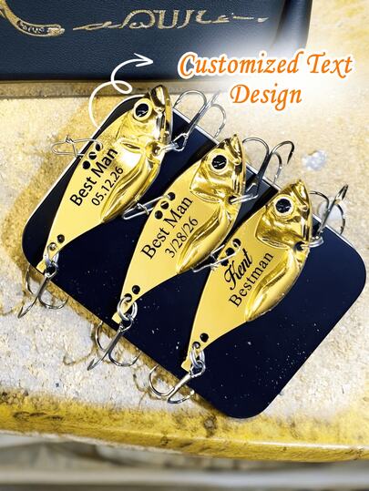 Fishing Lure Custom Fishing Gift Husband Boyfriend Engraved Gift Fisherman Gift Wedding Fishing Lures Groomsmen Fishing Proposal Personalized Gift Father'S Day Gift Custom Fish Gift Gift For Husband Men'S Gift Bait Anniversary Gift Gifts For Him Fisherman Fishing Gift Box Man Fishing Gifts Christmas Gifts Best Man Gift