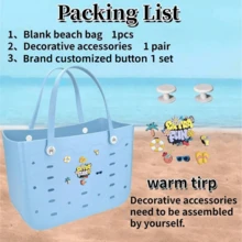 CSjihua Extra Large Capacity Breathable EVA Women's Beach Bag, Oversized EVA Handbag, EVA Tote Bag, EVA Shoulder Bag, EVA Basket Bag, EVA Beach Bag - Lightweight And Durable Solid Color Open Design, Large Waterproof And Washable Sturdy Open Women's Handbag, Suitable For Beaches, Outdoor Swimming Pools, Sports And Fitness, Shopping Malls, Picnics And Camping - Fashionable Holiday Accessories, Beach Bags, Festivals, Casual Outings, Holiday Gifts - Nhiều màu - Xem 7