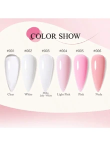 XEIJAYI 1瓶乳白色凝膠 建造者膠,順滑增硬. 非黏手,雕塑凝膠 ,亞克力加長甲凝膠,適用於美甲彩繪diy沙龍女性禮物 - 白色 - 查看 3