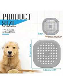 3/1pc Silicone Hair Catcher And Drain Stopper - Prevents Clogging And Odor