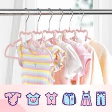 50-Pack Hangers, High-Quality Velvet, Sturdy And Durable, Baby Hangers, Non-Slip Toddler Hangers, Baby Hangers With 360-Degree Rotating Hooks, 12.8-Inch Hangers, Ultra-Thin, Stackable, Space-Saving,Style Random - nơ bướm - Xem 9