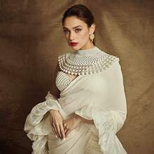 1 件手工串珠仿珍珠披肩/披肩，优雅适合新娘、正式场合，适合所有季节