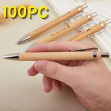 1/5/10/50PCS Custom Bamboo Ballpoint Pens, Personalized Engraved Pens, Portable , Engravable Name & Logo, Wedding Favors, Teacher's Day Gifts, Business Office Gifts, Student Stationery Souvenirs - Multicolor - View 25