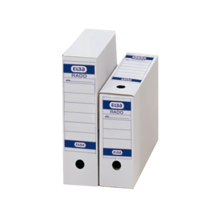 Elba Ultimate Folio Filing Box - Strong And Durable - Ideal For Organizing Documents - White And Blue - White - View 2