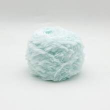 2/1pc 100g 钩针纱，彩虹混纺，奢华柔软人造毛皮纱球，羊毛纱，粗羊毛仿貂毛花式纱，粗羊毛手工编织纱，柔软纱 DIY 钩针编织纱线，用于衣服、圣诞帽