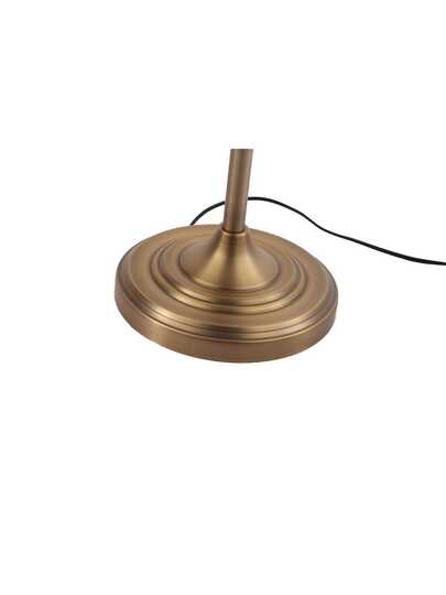 Alpinaluz Classic Bronze Notary Vloer Lamp Wit Glass Shade Brass Holder le, E27 view 7