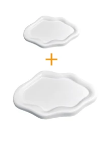 1件云朵造型首饰托盘，树脂戒指托盘，首饰盘，美观，树脂戒指碗，云朵造型首饰托盘，可爱白色首饰盘，树脂首饰碗，首饰盘（白色） - 彩色 - 查看 12