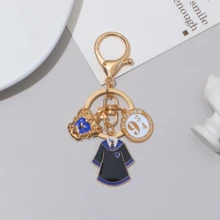 Harry Potter Breloc magic cu desene animate 1 buc/3 buc, design insignă cu emblema Castelului Leu, artizanat premium din metal cu culorile casei fermecate, breloc robust și farmec inspirat de uniforma școlară, perfect pentru decorarea genților/cheilor, cadou magic ideal pentru fanii Potterhead care sunt mândri - Multicolor - Vizualizare 12