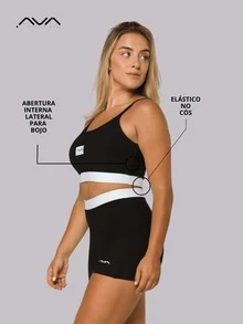 AVA Fitness Women's Gym Sets: Suplex Polyamide Top And Shorts With Elastic Waistband - 粉色 - 查看 7