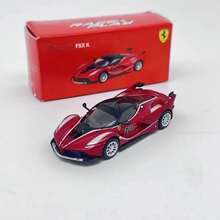 1/64 比例法拉利 LAFERRARI SF90 458SPIDER 合金压铸模型车，微型跑车收藏展示品 - FXXK 10號紅 - 查看 5