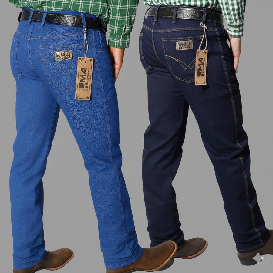 Men's Country Jeans Set Of 2 - Blue / Light Blue - View 1