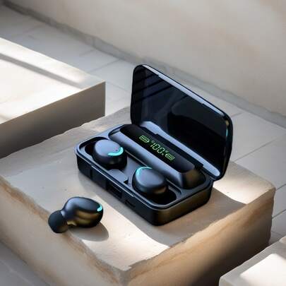 New Tws Bluetooth Headphones 9D Stereo High Bass Sport Earphones Handfree Touch Control Tws Wireless Earbuds Waterproof Headset For Phones