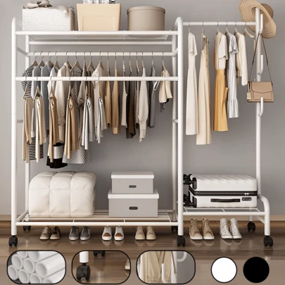 Lislark Stilvolle und vielseitige Kleiderständer für jeden Raum: Maximieren Sie Ihren Stauraum mit modernen Designs, perfekt zum Organisieren Ihres Kleiderschranks, zur Verbesserung Ihrer Wohndekoration und zum Erstellen einer schicken Präsentation für saisonale Outfits; ideal für kleine Wohnungen, begehbare Kleiderschränke und Einzelhandelsflächen; entdecken Sie die neuesten funktionalen Möbel, um Ihren Stil und Ihre Effizienz zu steigern!