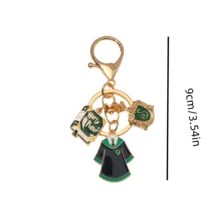 Harry Potter Breloc magic cu desene animate 1 buc/3 buc, design insignă cu emblema Castelului Leu, artizanat premium din metal cu culorile casei fermecate, breloc robust și farmec inspirat de uniforma școlară, perfect pentru decorarea genților/cheilor, cadou magic ideal pentru fanii Potterhead care sunt mândri - Multicolor - Vizualizare 6