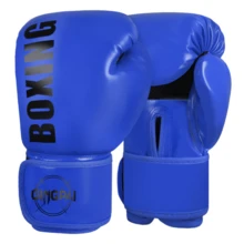 GINGPAI 1 Pair Adult Blue Boxing Gloves, Teenager Boxing Gloves For Men & Women, Professional Fighting, Muay Thai, MMA Training Durable Sparring Gloves - Blue - View 10
