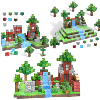 Magnetic Blocks Cubes Toys For Kids, Sensory Building Toys For Toddlers Boys & Girls, Magnet Building Blocks Construction Education Learning Toys