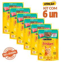 PURINA Friskies Wet Food For Adult Cats Tuna In Sauce Sachet 85g - màu đen - Xem 1