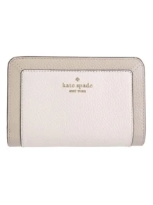 Kate Spade 拼色中号紧凑型双折钱包 - 淺沙多色 - 查看 2