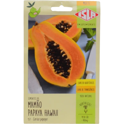 Sementes Mamão Papaya Hawaii 400mg Isla Multi