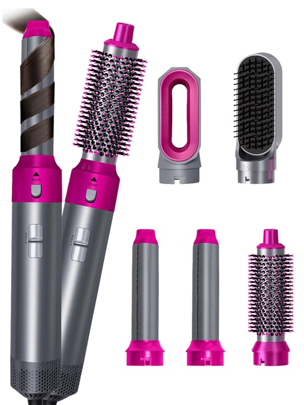 5-in-1 Heißluftbürste, Glätten, Locken, Glätten, Föhnen, vielseitiges Stylingtool, ideal als Reise- und Urlaubsgeschenk