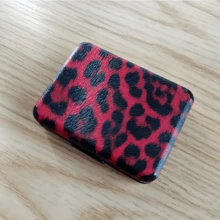Caixa de Cigarro com 20 Furos em Estampa de Leopardo para Suporte IQOS ILUMA/ILUMA Prime/ILUMA ONE/3DUO, Caixa Portátil de Acessórios para Fumar