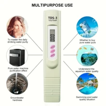 Portable & Easy-To-Use TDS Water Quality Meter - Digital LCD Display, Battery Powered, Precise Measurement For Aquarium And Swimming Pool