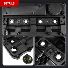 Car Engine Valve Cover Made Of PA66 Material, Suitable For Citroën And Various Other Car Models, Black - Black - View 7