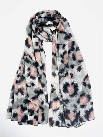 Tela de poliéster de estampado de leopardo informal