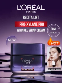 L’Oreal Paris Kem dưỡng da chống nhăn L'Oreal Revitalift Hyaluronic Acid Plumping & Radiant, 15/30ml, công thức chống lão hóa mới, chứa các thành phần hoạt tính làm mờ và săn chắc da hiệu quả, hệ thống bơm siêu nhỏ giúp thẩm thấu hiệu quả, làm săn chắc và mịn da, tăng cường độ đàn hồi, giảm mẩn đỏ, kết cấu mềm mịn như nhung, dễ thoa, phù hợp với mọi loại da, sử dụng hàng ngày và trong những dịp đặc biệt. - Kem dưỡng làm mờ nếp nhăn và trẻ hóa da Fuyan Hyaluronic Acid - Xem 1