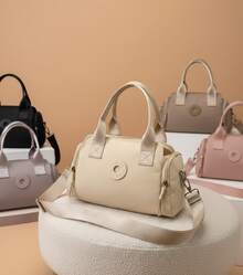 Bolsa Feminina Transversal Impermeavel Casual Elegante Passeio - Cinza - Visão 7