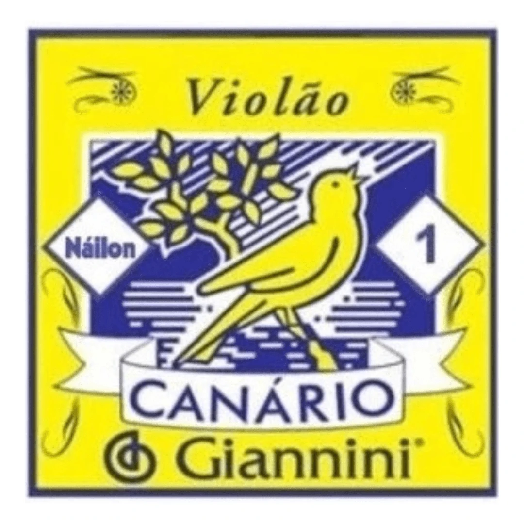Corda Violão Avulsa Aço Com Bolinha 1/2/3/4/5/6 Giannini Canário - incolor - Visão 1