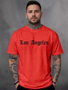 Men T-Shirts - 紅色 - 查看 1