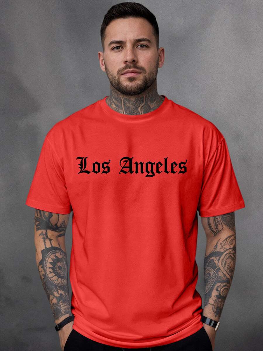 Men T-Shirts - 紅色 - 查看 1