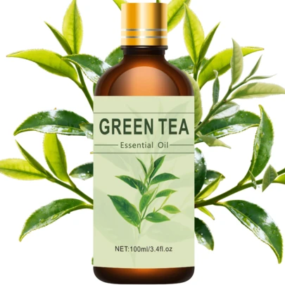 Tinh dầu trà xanh phương Đông nguyên chất 100ml/30ml/10ml, hương thơm làm mát không khí lâu dài, có thể dùng để tạo hương thơm và kết hợp với máy khuếch tán hương thơm