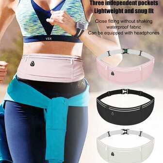 Sports Phone Waist Bag, Thin And Light Running Waist Bag, Thin And Waterproof Sports Waist Bag For Outdoor Cycling Equipment, Large-Capacity Non-Shaking Fitness Cycling Waist Bag For Men And Women In The Morning, All-Season Universal Running Phone Bag