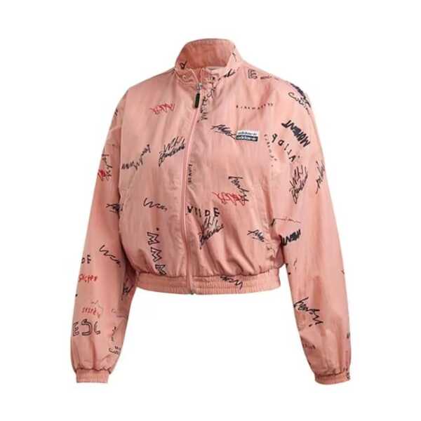 Adidas Chaqueta deportiva corta adidas Originals RYV CG para mujer, color rosa